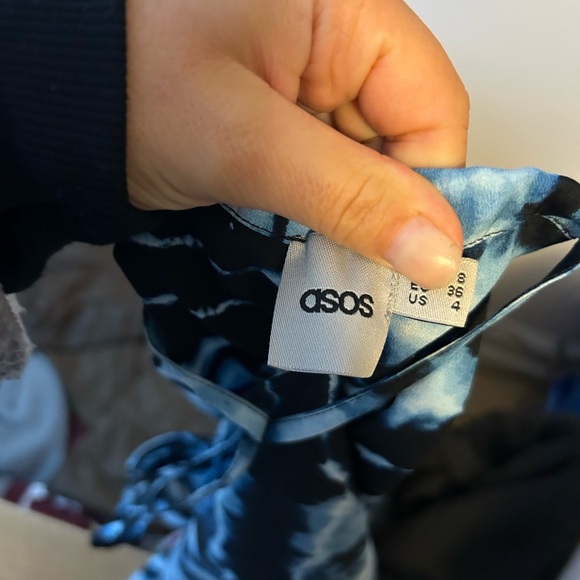 ASOS Tie Dye Handkerchief Flowy Top - Picture 3 of 4